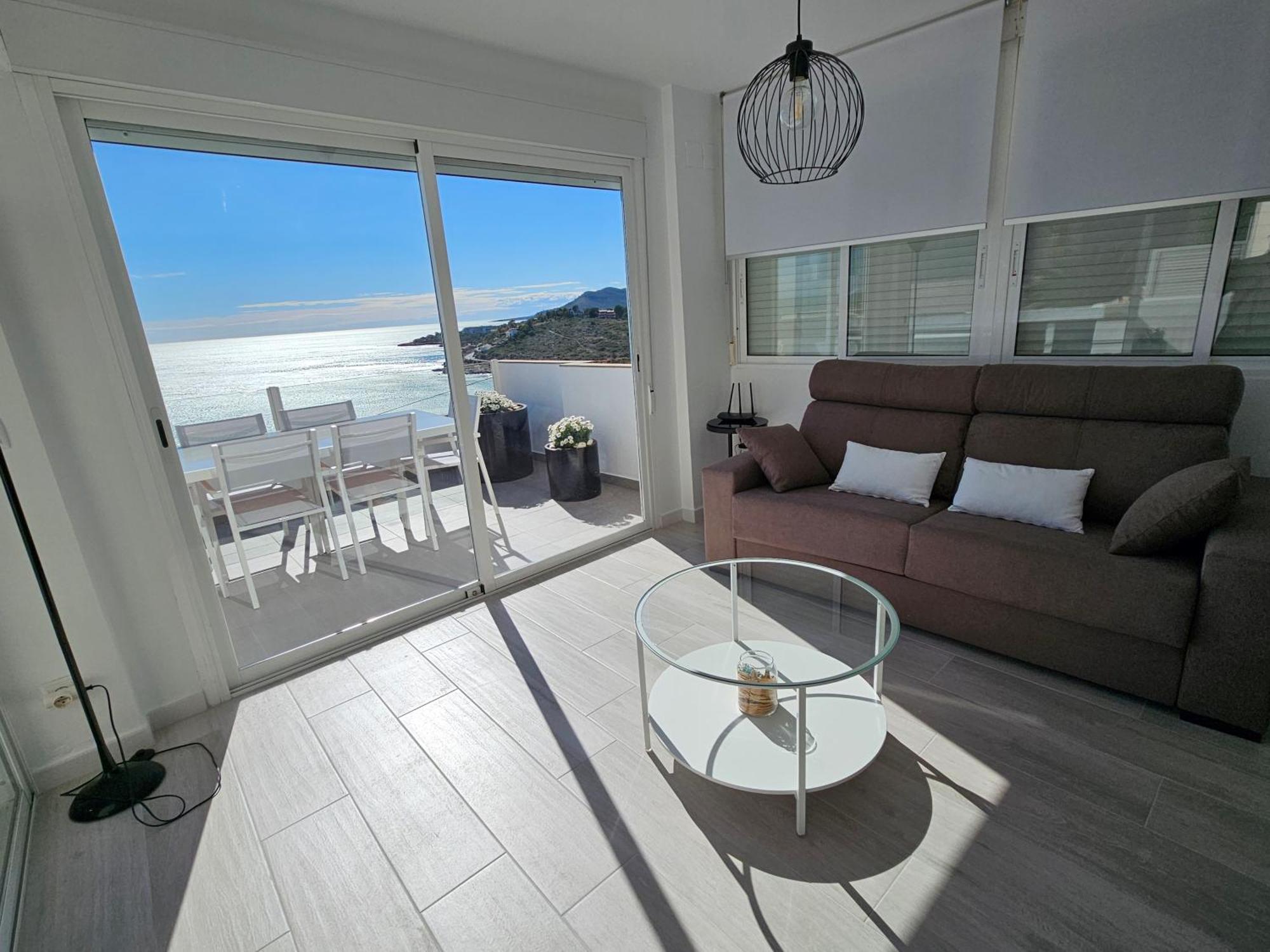 Fantástico Dúplex Con Vistas Impresionantes Al Mar Peñíscola Esterno foto