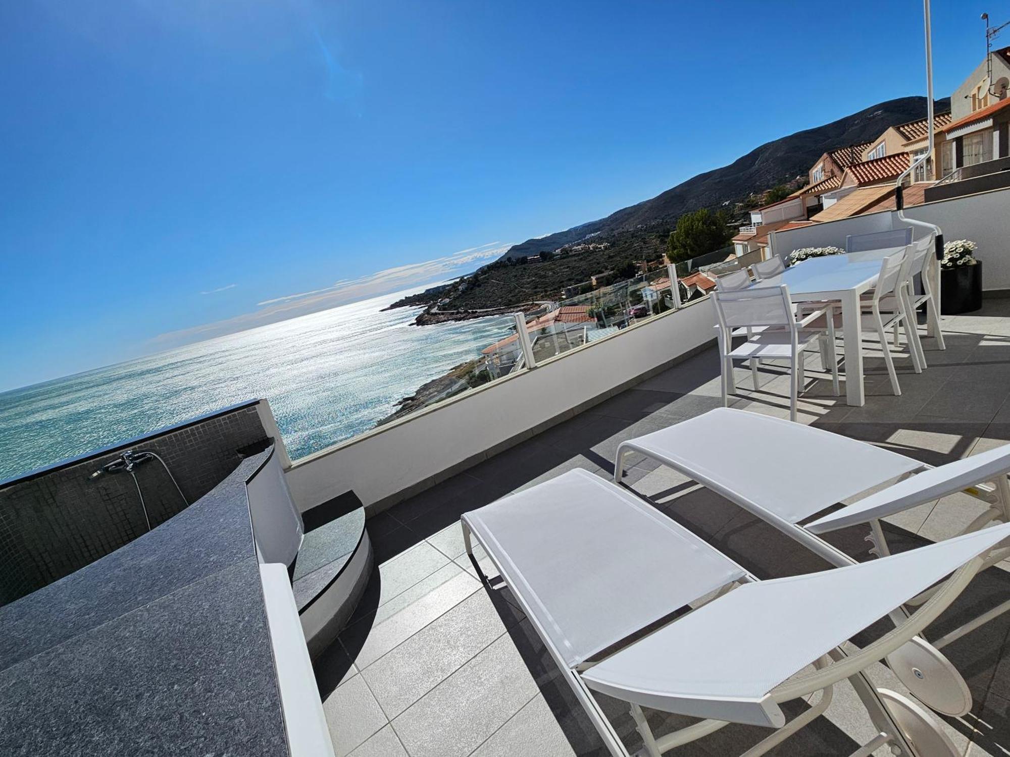 Fantástico Dúplex Con Vistas Impresionantes Al Mar Peñíscola Esterno foto