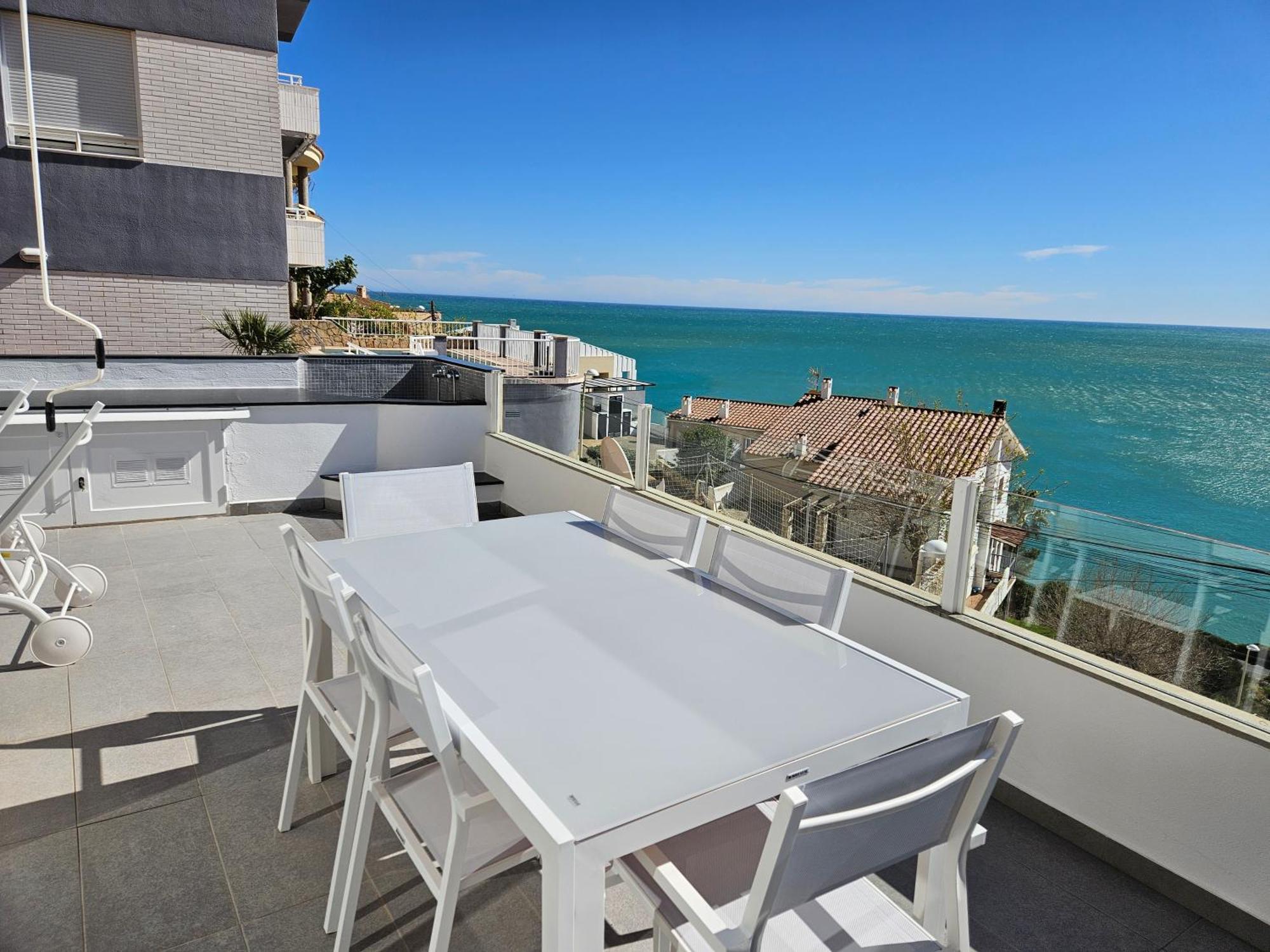 Fantástico Dúplex Con Vistas Impresionantes Al Mar Peñíscola Esterno foto